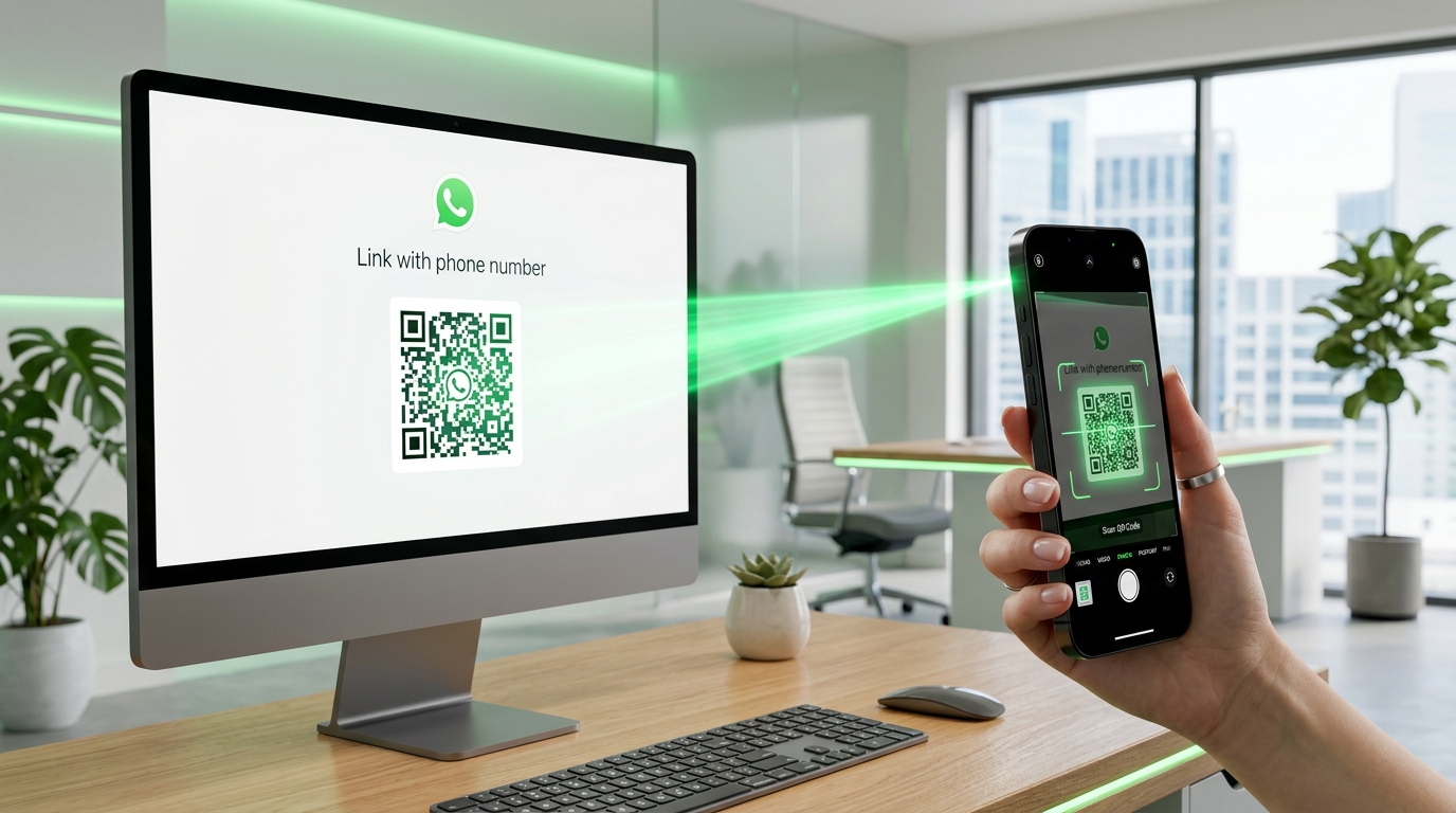 WhatsApp QR Code and Smartphone Scanner
